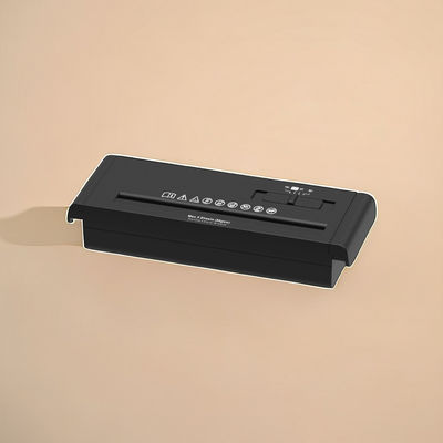 Kecepatan Cepat 297x112x588mm Desktop Strip Cut Paper Shredder Untuk Shredding Cepat