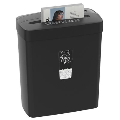 C220P-6 Cross Cut Mini 6 Sheet Card Paper Shredder Dengan 13L Basket Bin Untuk Rumah Kantor