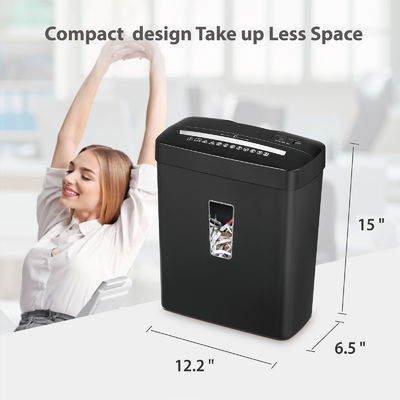 C220P 6 lembar Komersial Cross Cut Shredder 13L Basket Document Paper Shredder