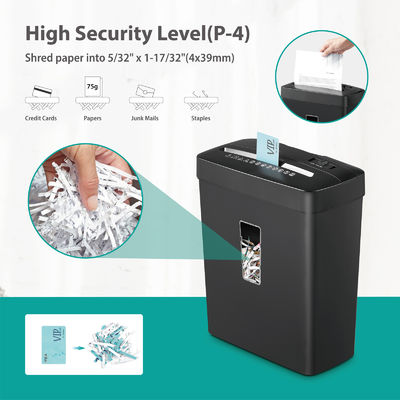 C220P 6 lembar Komersial Cross Cut Shredder 13L Basket Document Paper Shredder