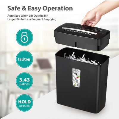 ETL persetujuan Mesin penghancur kertas kompak 6 lembar Paper Shredder 13L C220P-6