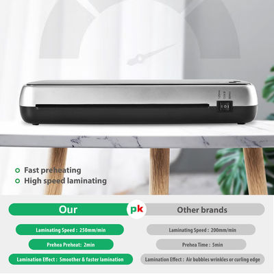 Foto Film dingin panas 80-125mic Pouch Laminator Machine