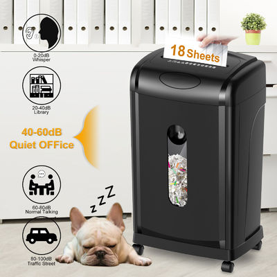 CE/EMC Certified Heavy Duty Paper Shredder Untuk Bisnis Dengan 30L Pull-Out Bin