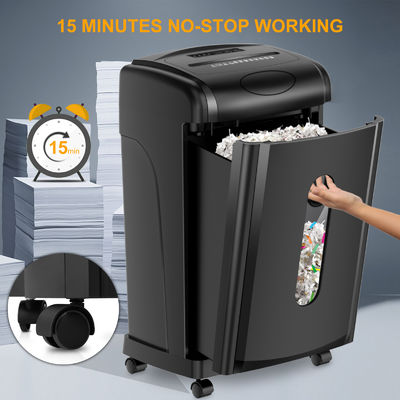 CE/EMC Certified Heavy Duty Paper Shredder Untuk Bisnis Dengan 30L Pull-Out Bin