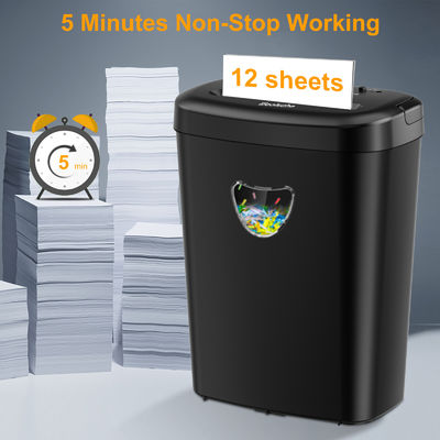 Keamanan CE/EMC/ETL Disetujui Mesin pemotong kertas komersial tugas berat CD228P-12 dengan 25L Bin