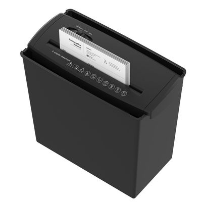 S606B strip cut elektronik shredder kertas untuk rumah dan kantor dengan 10L sampah keranjang bin 6.8mm ukuran shred