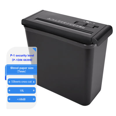 10L Mini kantor dan rumah menggunakan strip potong 5 lembar A4 dokumen kertas shredder CS522S
