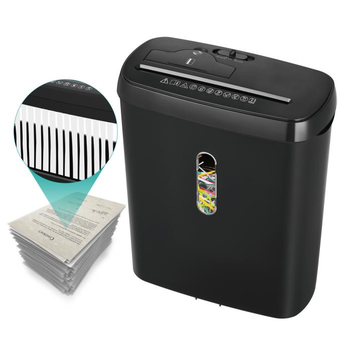 SD108P 8 LIPI Mesin Penghancur Kertas A4 Untuk Kartu CD Shredder Kertas Dengan 11L Basket Bin 1