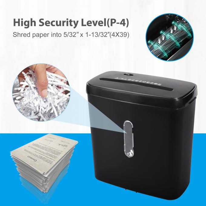 Mini kantor rumah Cross Cut 6 lembar A4 Paper Shredder Dengan 11L Basket C502P 3