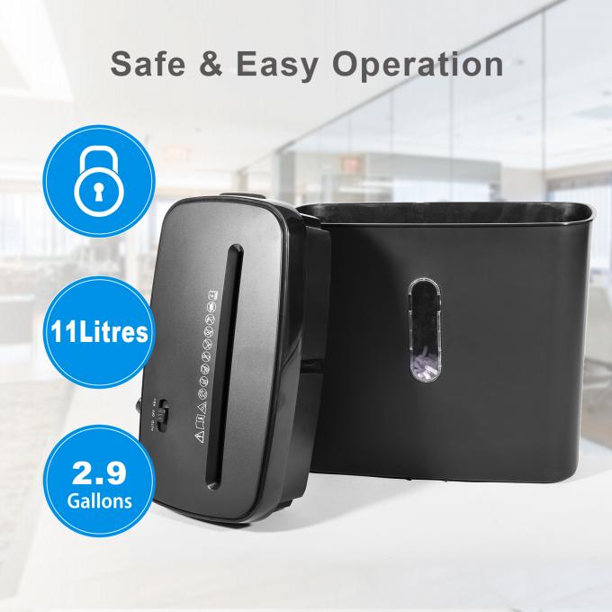 Mini kantor rumah Cross Cut 6 lembar A4 Paper Shredder Dengan 11L Basket C502P 4