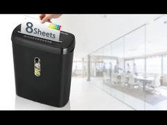 SD108P penghancur kertas potong strip untuk rumah dan kantor dengan 11L basket bin